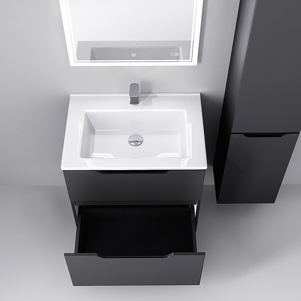 Мебель для ванной Jorno  Slide 65, цвет антрацит - фото 1