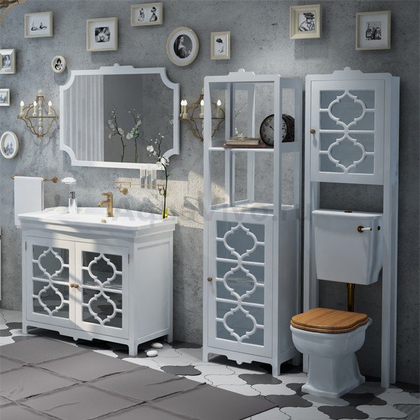 Мебель для ванной Corozo Манойр 105, цвет белый - фото 1