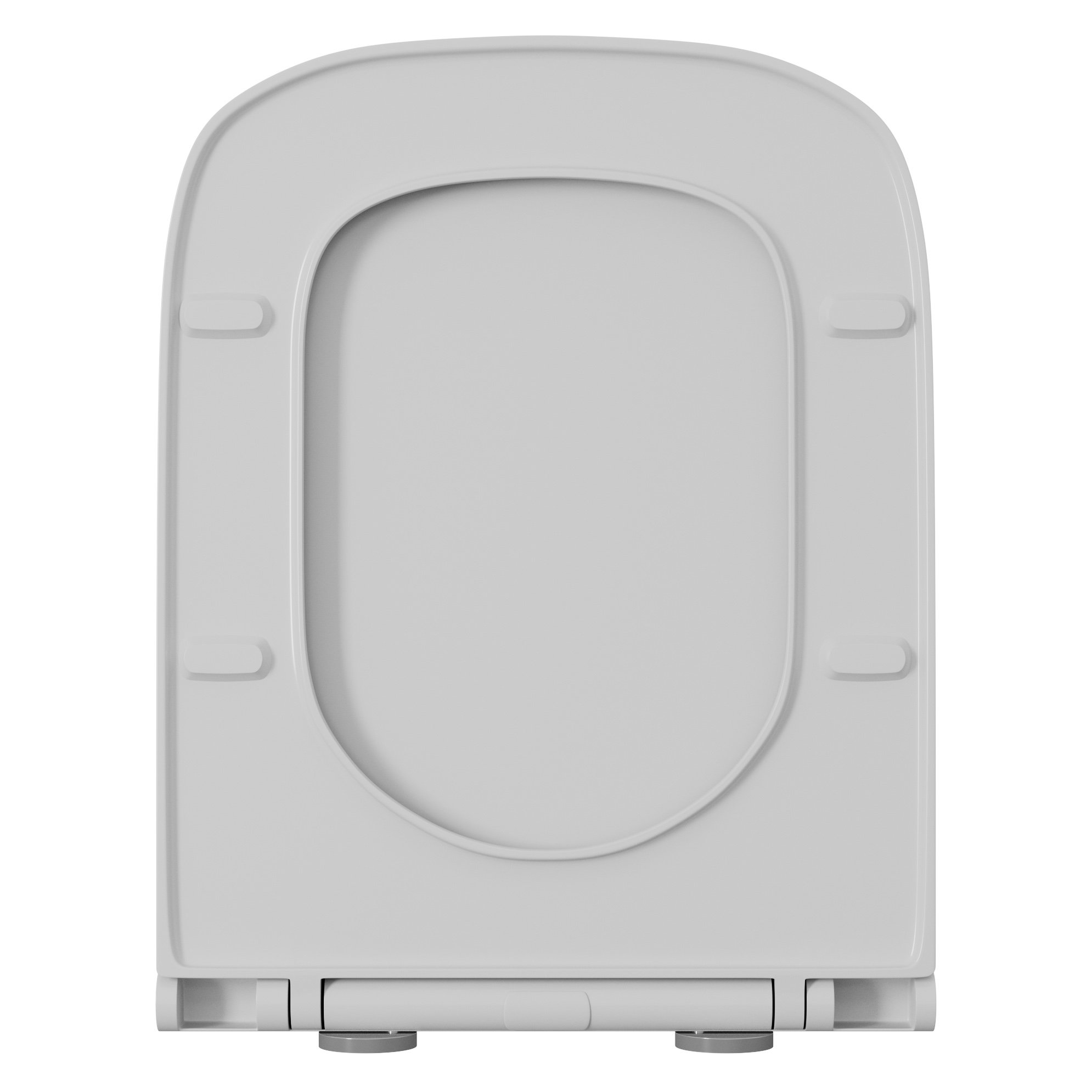 Унитаз D&K Quadro DT1516016 подвесной, безободковый, с сиденьем микролифт, цвет белый - фото 1