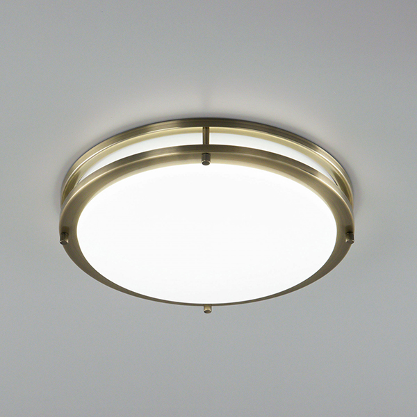 Потолочный светильник Citilux Бостон CL709323N, арматура бронза, плафон полимер белый, 37х37 см - фото 1