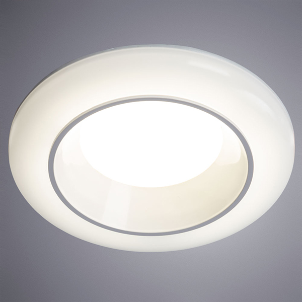 Точечный светильник Arte Lamp Alioth A7992PL-1WH, арматура белая, плафон пластик белый, 12х12 см - фото 1