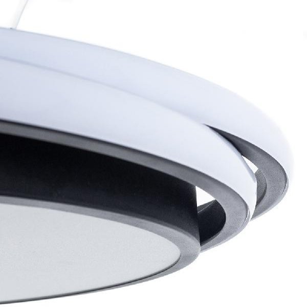 Потолочный светильник Arte Lamp Sonny A2688PL-1BK, арматура черная, плафон акрил белый, 50х50 см - фото 1