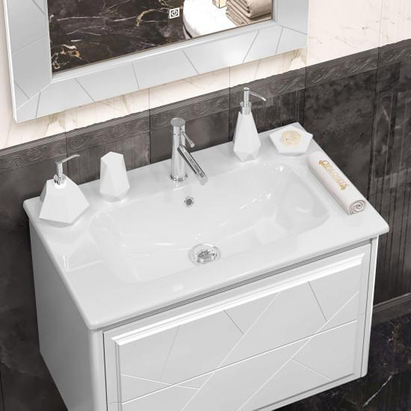 Мебель для ванной Опадирис Луиджи 80, цвет белый