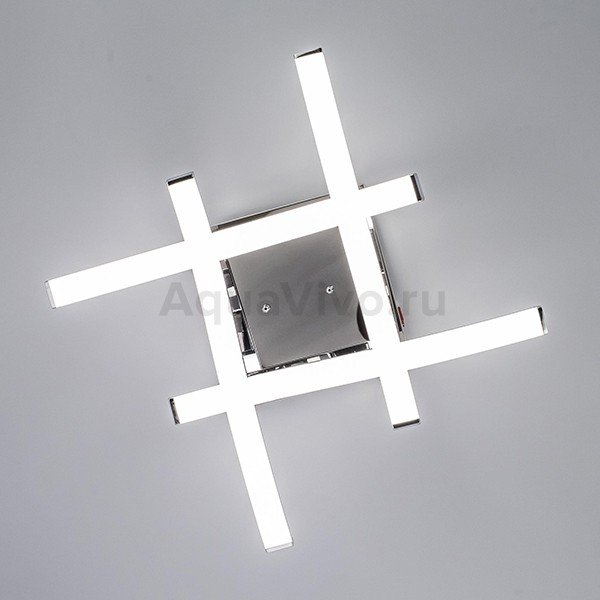 Потолочная люстра Citilux Джек CL226121, арматура хром, плафон полимер белый, 65х65 см - фото 1