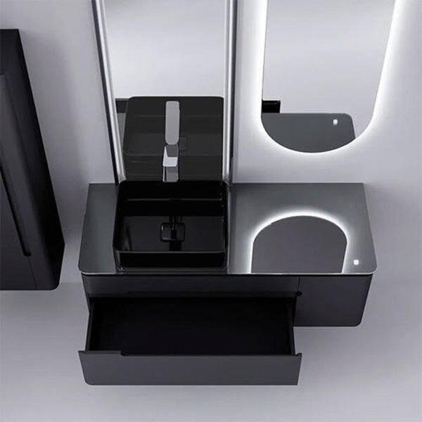 Мебель для ванной Jorno Shine 120, с МФУ, цвет антрацит - фото 1