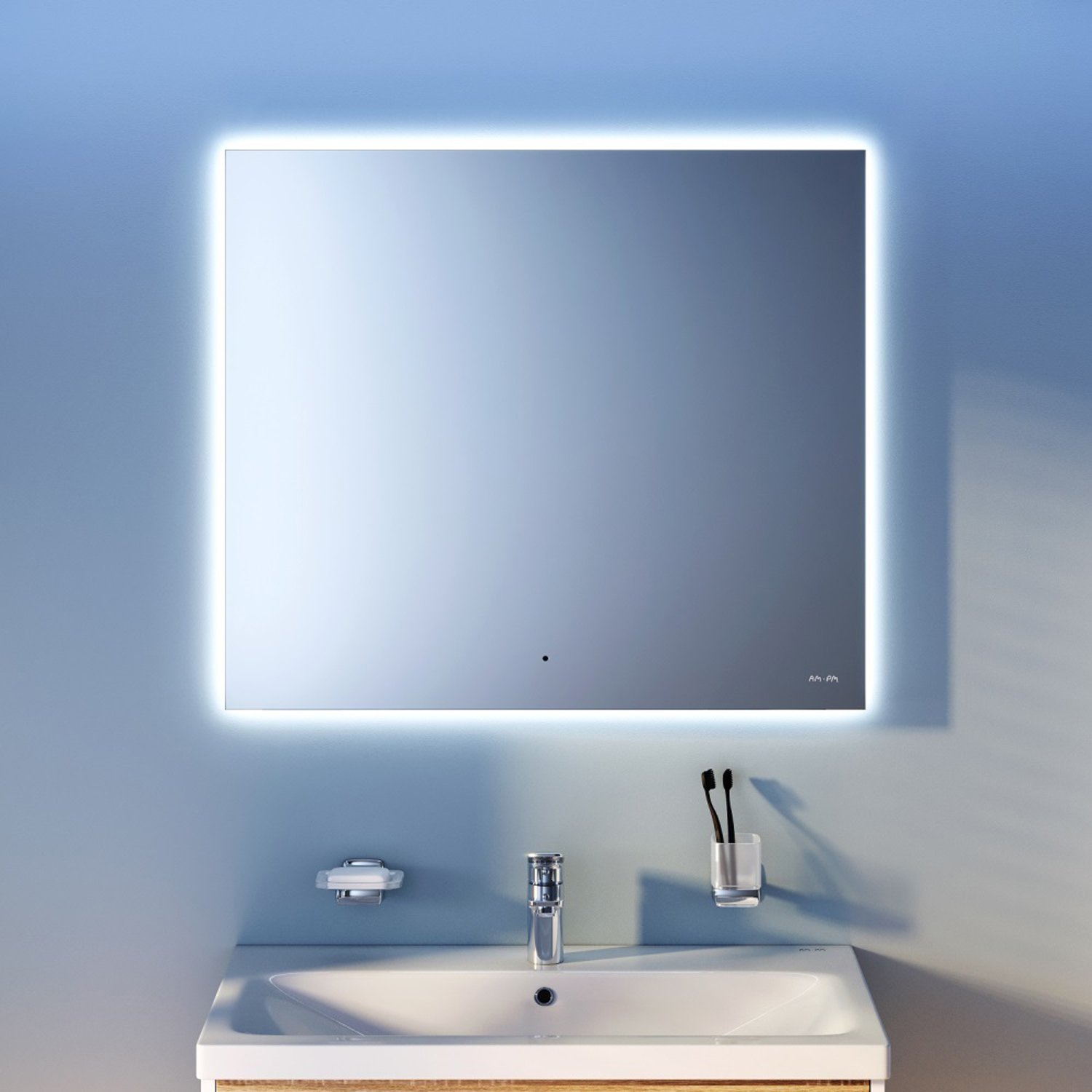Зеркало AM.PM X-Joy 80x70, с подсветкой и диммером