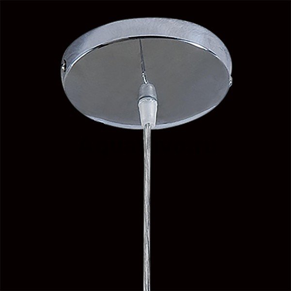 Подвесной светильник Citilux Октопус CL944003, арматура хром, плафоны стекло белое / зеленое, 18х18 см - фото 1