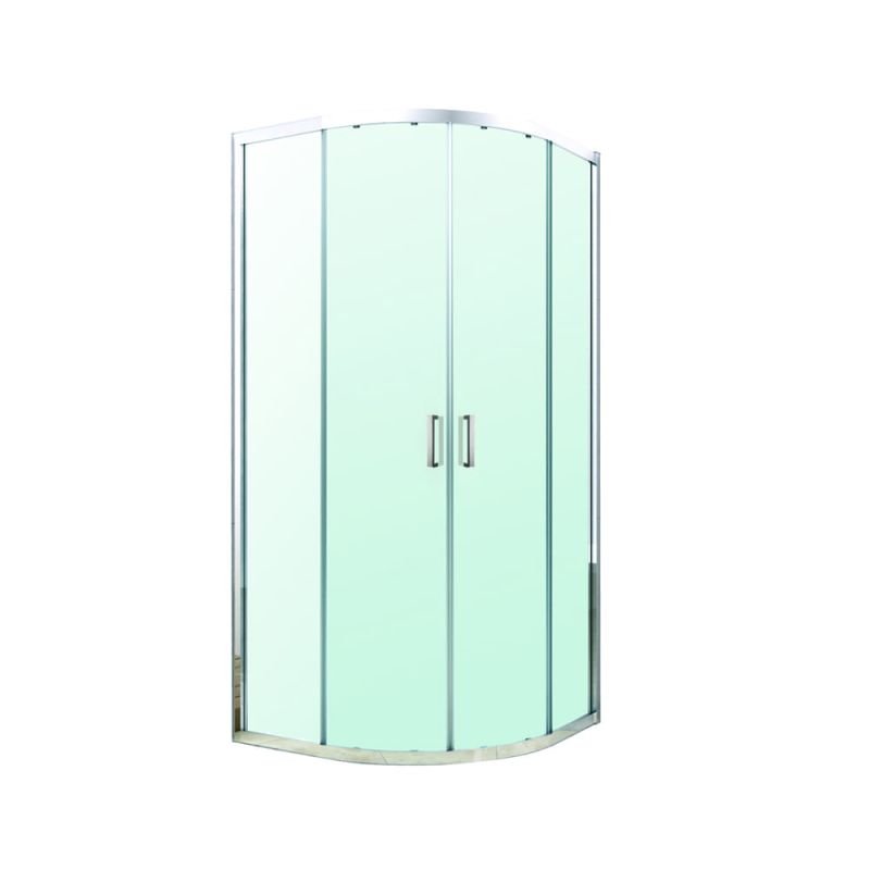Душевой уголок Berges Solo R 100x100, стекло прозрачное, профиль хром сильвер