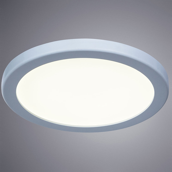 Точечный светильник Arte Lamp Mesura A7979PL-1WH, арматура белая, плафон пластик белый, 18х18 см - фото 1