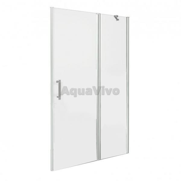 Душевая дверь Good Door Mokka WTW-130-C-WE 130, стекло прозрачное, профиль белый, без магнитного профиля