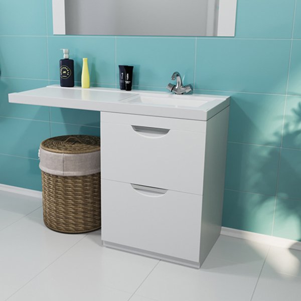 Мебель для ванной Mixline Атлантик 56, цвет белый - фото 1