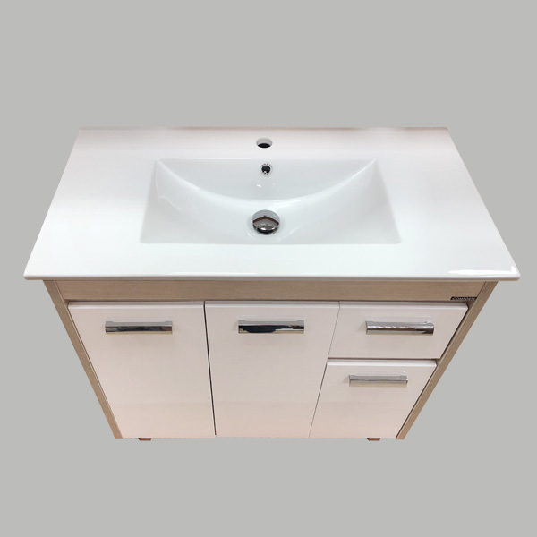 Мебель для ванной Comforty Тулуза-90 с раковиной Quadro 90, цвет сосна лоредо - фото 1