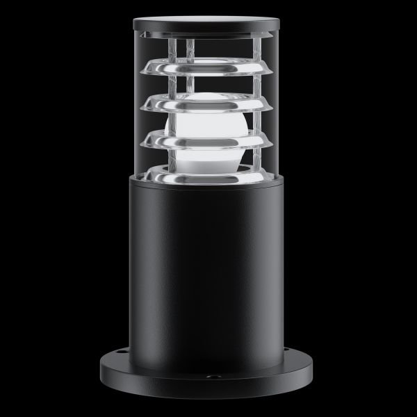Ландшафтный светильник Maytoni Bronx O576FL-01B1, арматура черная, плафон пластик прозрачный
