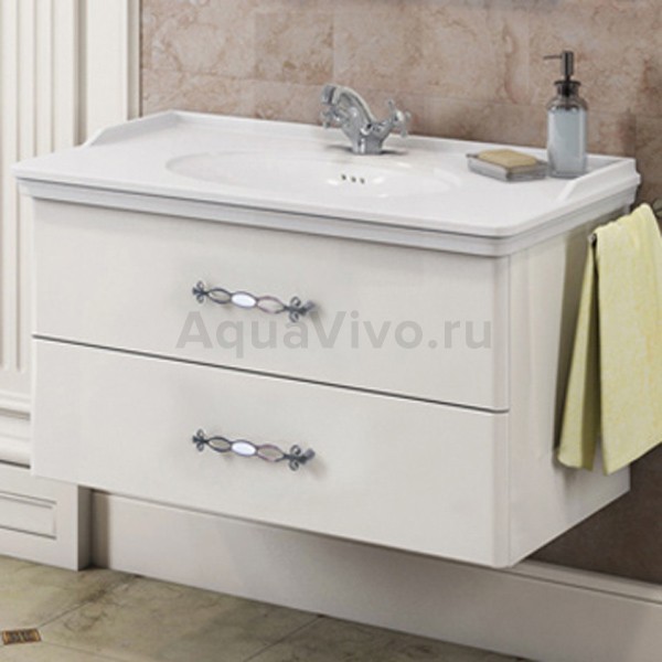 Мебель для ванной Comforty Неаполь 80, цвет белый глянец - фото 1
