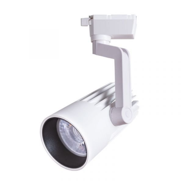 Трековый светильник Arte Lamp Wales A1640PL-1WH, арматура цвет белый, плафон/абажур металл, цвет белый