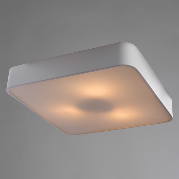 Потолочный светильник Arte Lamp Cosmopolitan A7210PL-3WH, арматура хром, плафон стекло белое, 40х40 см - фото 1