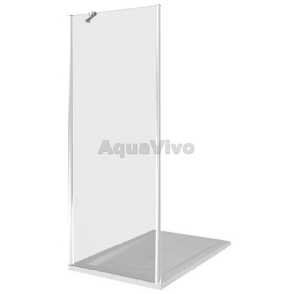 Боковая стенка Good Door Mokka SP-90-C-WE 90, стекло прозрачное, профиль белый, с магнитным профилем - фото 1