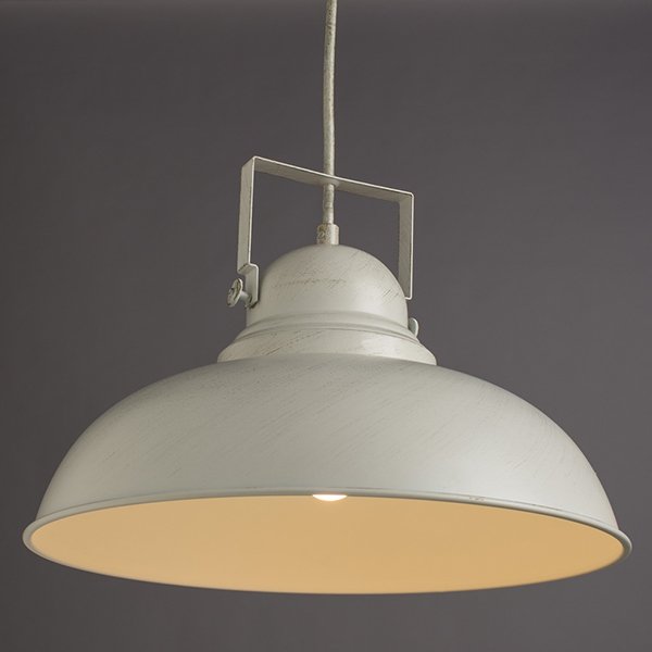 Подвесной светильник Arte Lamp Martin A5213SP-1WG, арматура белая / золото, плафон металл белый / золото, 40х40 см