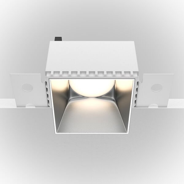 Точечный светильник Maytoni Technicali Share DL051-01-GU10-SQ-WS, арматура матовое серебро