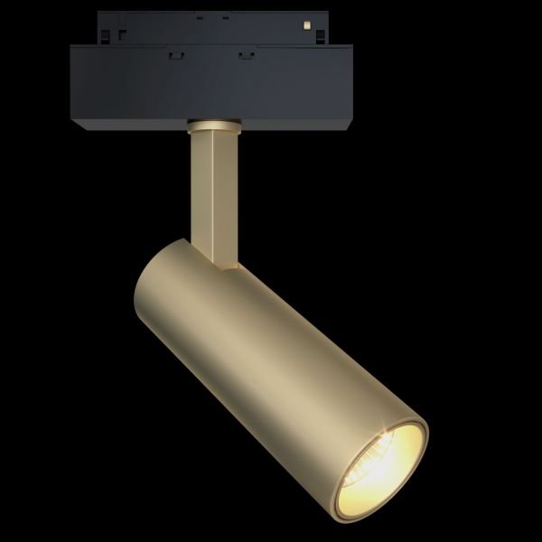 Трековый светильник Maytoni Technical Focus Led TR019-2-10W3K-MG, арматура черная, плафон металл золото матовое