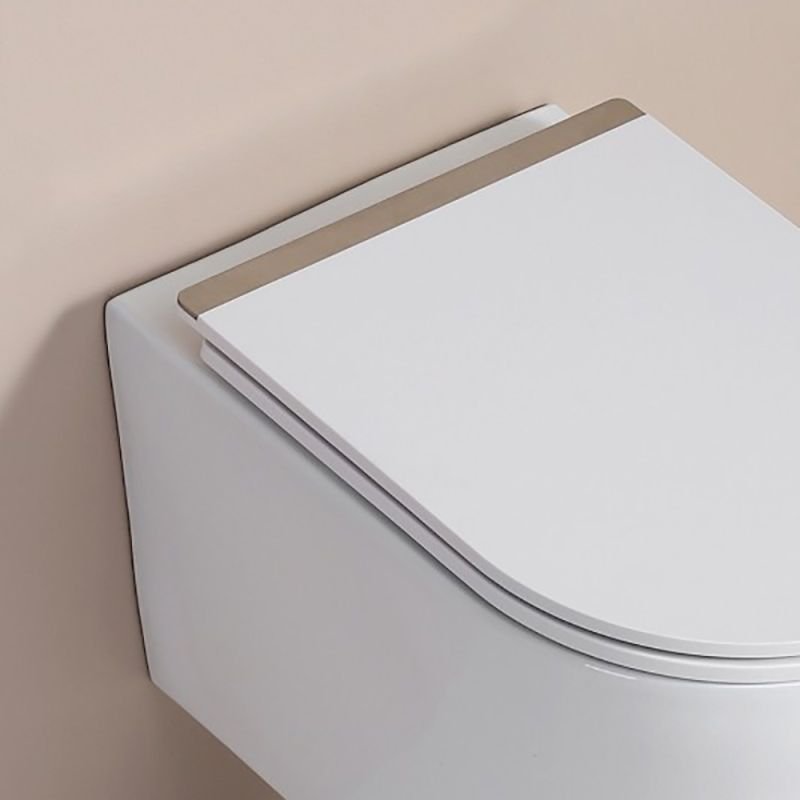 Унитаз Esbano Amapola-N White подвесной, безободковый, с сиденьем микролифт, цвет белый - фото 1