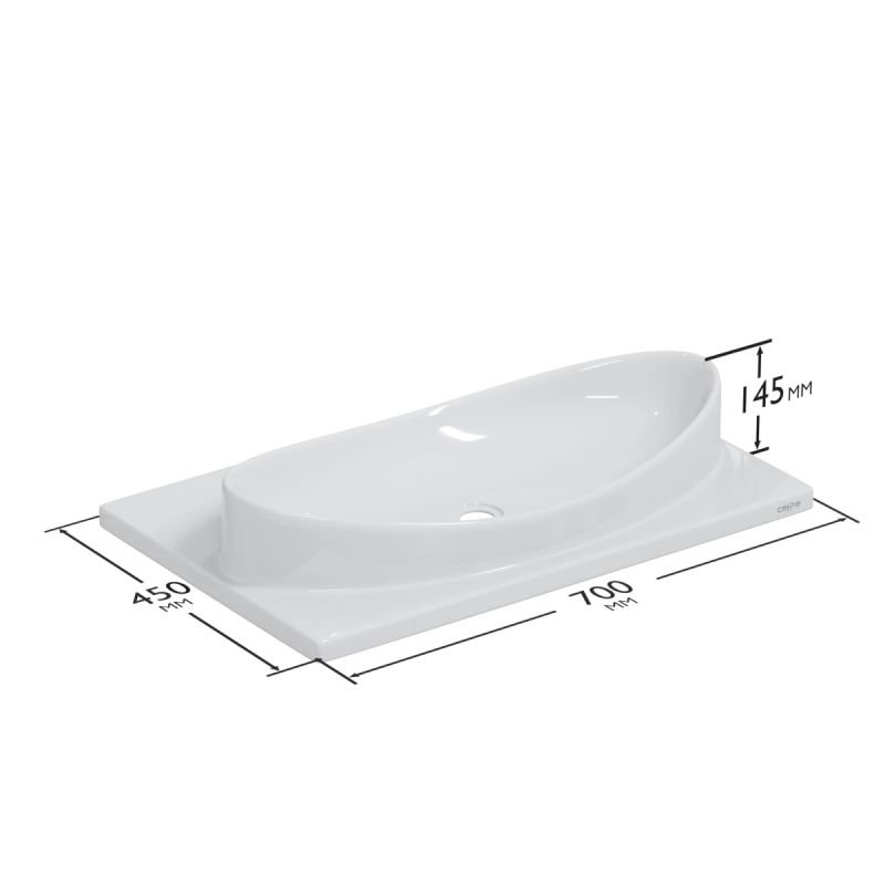 Мебель для ванной Санта Сатурн 70, подвесная, цвет белый