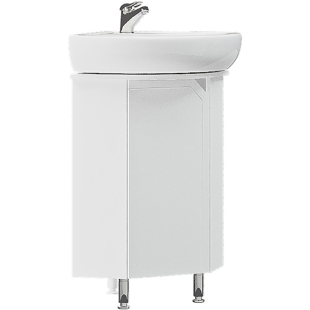 Мебель для ванной Corozo Сириус 40, угловая, цвет белый - фото 1