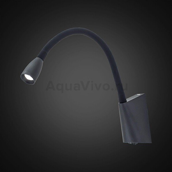 Настенный светильник Citilux Декарт CL704341, арматура черная, плафон металл черный, 6х30 см