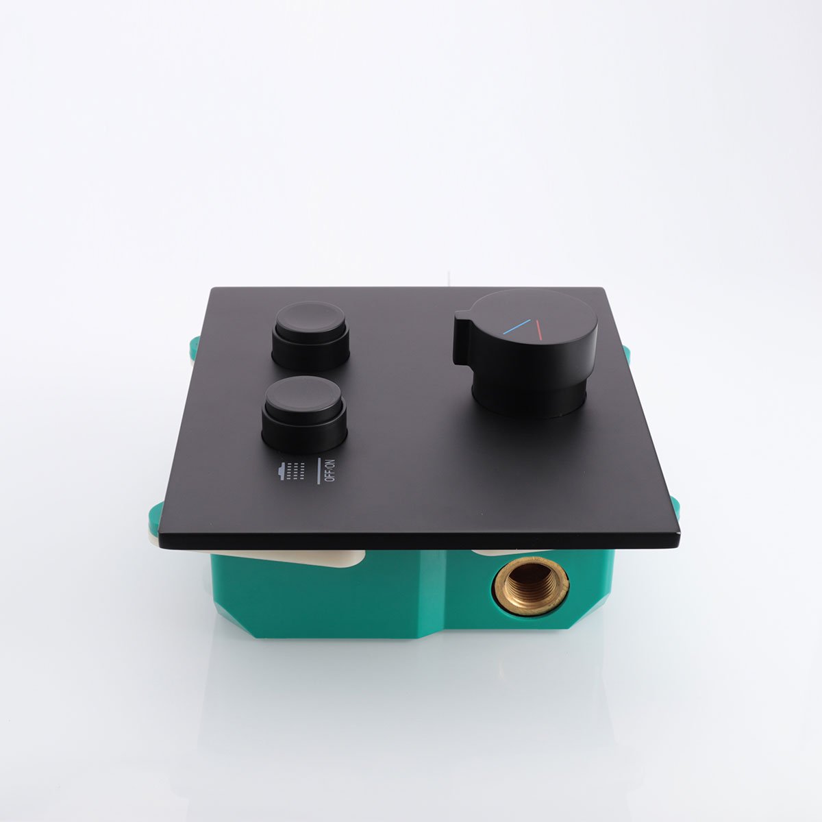 Смеситель Vincea VSCV-421MB для ванны с душем, встраиваемый, цвет матовый черный - фото 1