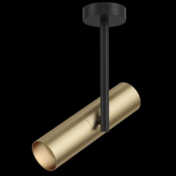 Потолочный светильник Maytoni Technical Elti C020CL-01GB, арматура черная, плафон металл золото - фото 1