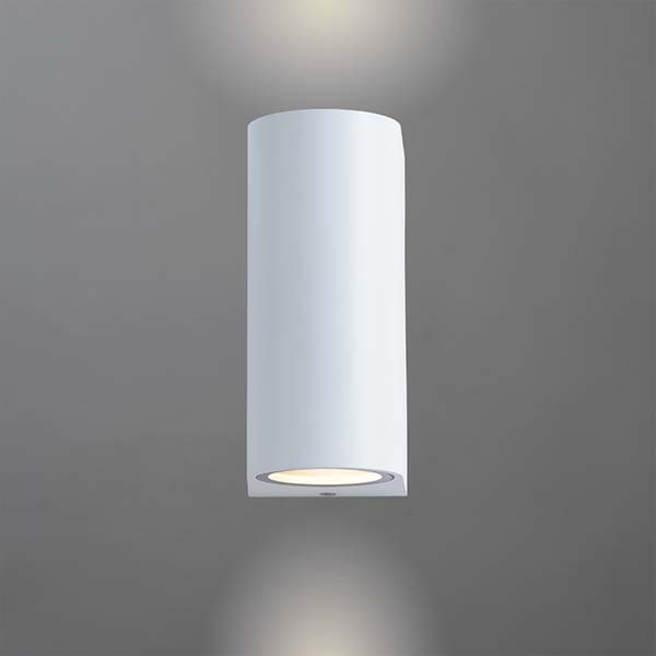 Архитектурная подсветка Arte Lamp Compass A3102AL-2WH, арматура белая, плафон металл белый, 7х9 см