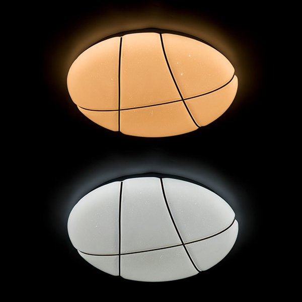 Потолочный светильник Arte Lamp Biscotti A2677PL-72GO, арматура белая, плафон акрил белый / золото, 48х48 см