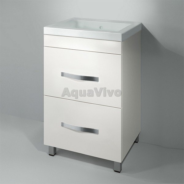 Мебель для ванной Какса-А Квадро 50, напольная, цвет белый - фото 1