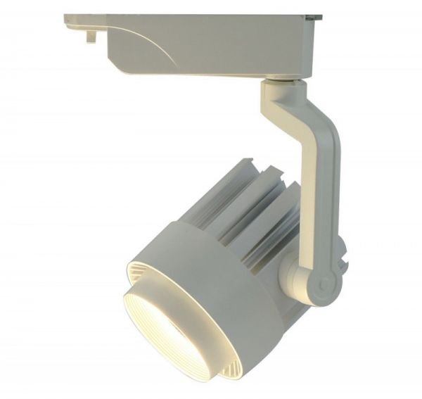 Трековый светильник Arte Lamp Vigile A1630PL-1WH, арматура цвет белый, плафон/абажур металл, цвет белый
