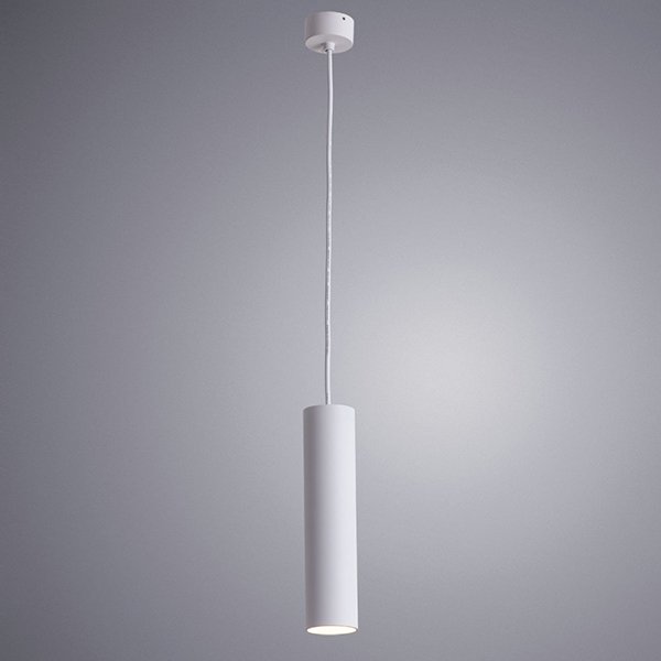 Подвесной светильник Arte Lamp Sirius A1524SP-1WH, арматура белая, плафон металл белый, 6х6 см - фото 1