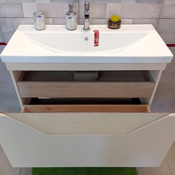Мебель для ванной Бриклаер Брайтон 100, цвет глиняный серый