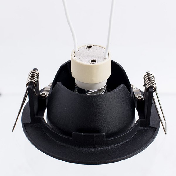 Точечный светильник Arte Lamp Accento A4009PL-1BK, арматура черная, 10х10 см