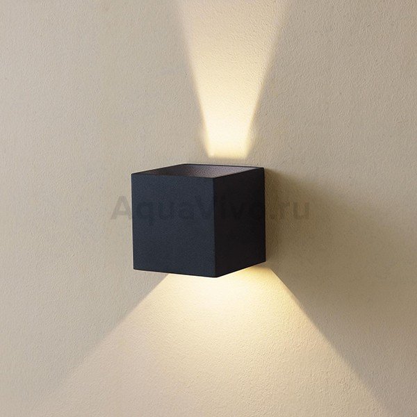 Настенный светильник Citilux Декарт-6 CL704061, арматура черная, плафон металл черный, 10х10 см - фото 1