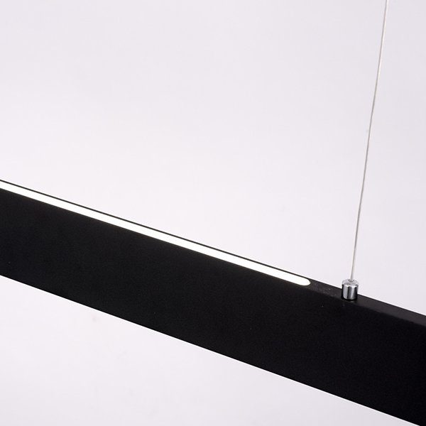 Подвесной светильник Arte Lamp Largo A2505SP-2BK, арматура черная, плафон акрил белый, 120х2 см - фото 1