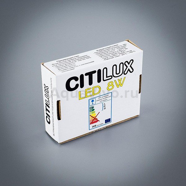 Точечный светильник Citilux Омега CLD50R080N, арматура белая, плафон полимер белый, 4000K, 9х9 см - фото 1