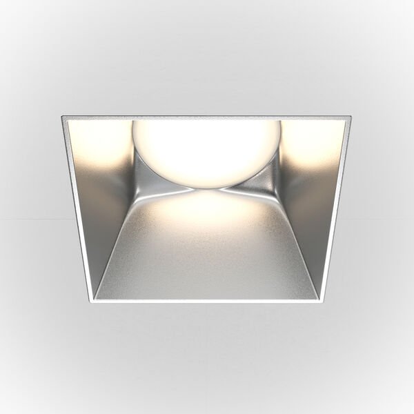 Точечный светильник Maytoni Technicali Share DL051-01-GU10-SQ-WS, арматура матовое серебро