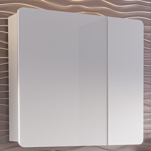 Шкаф-зеркало Stella Polar Адель 80, цвет белый - фото 1