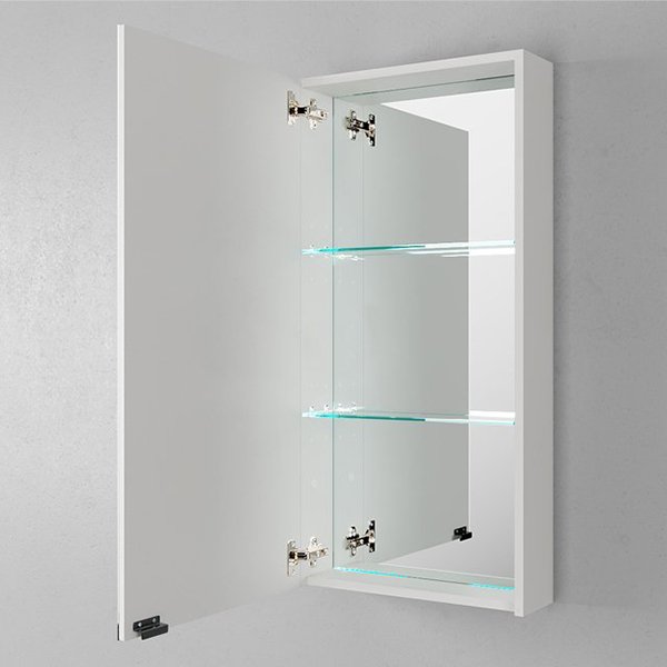 Шкаф-зеркало Velvex Unit 47, цвет белый матовый - фото 1