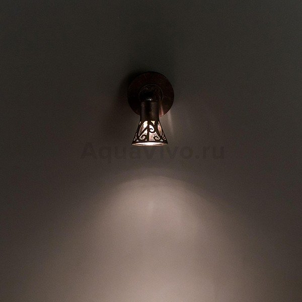 Бра Citilux Винон CL519514, арматура коричневая плафон металл коричневый, 8х12 см - фото 1