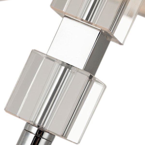 Торшер Arte Lamp North A5896PN-1CC, арматура хром, плафон ткань белая, 30х30 см - фото 1