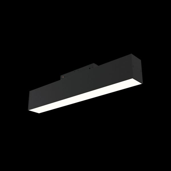 Трековый светильник Maytoni Technical Basis TR012-2-12W3K-B, арматура черная, плафон металл черный