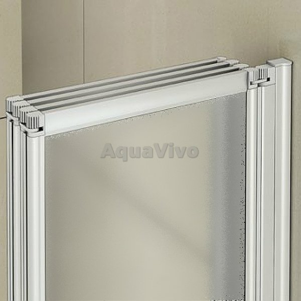 Шторка на ванну Good Door Screen GR4-100-G-WE 100x140, стекло грейп, профиль белый - фото 1