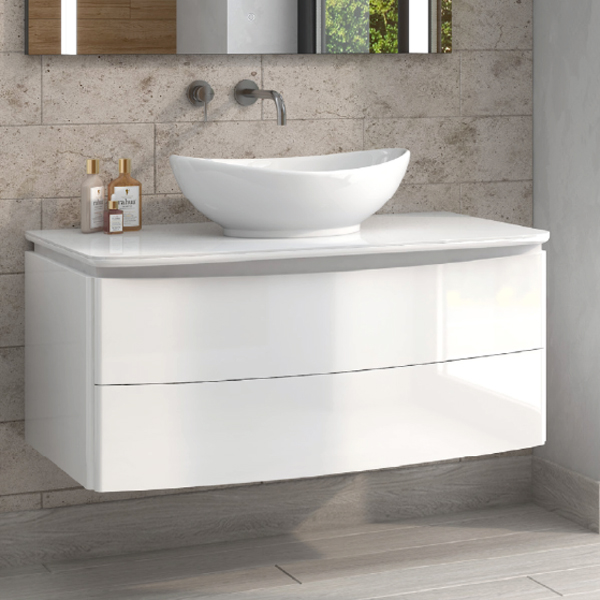 Мебель для ванной Velvex Luna 100, цвет белый - фото 1