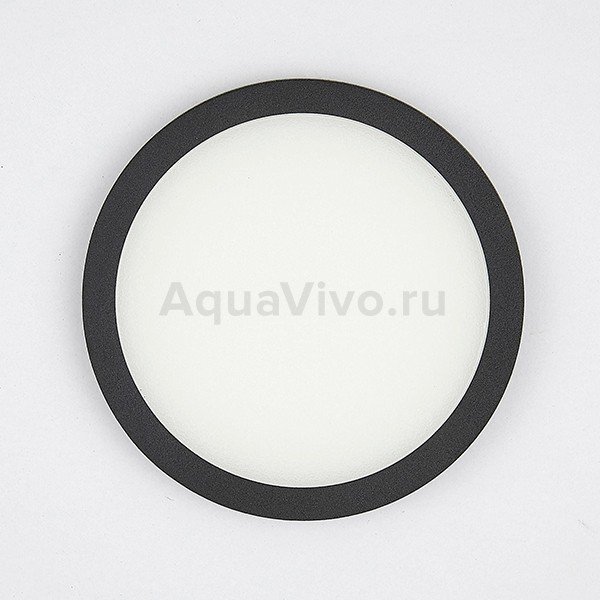 Точечный светильник Citilux Омега CLD50R082, арматура черная, плафон полимер белый, 3000K, 9х9 см