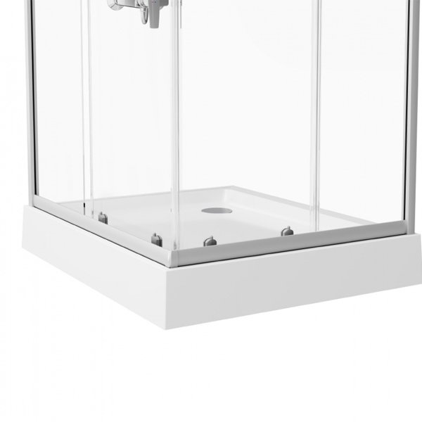 Душевой уголок AM.PM Gem 90х90, стекло прозрачное, профиль серебро матовое